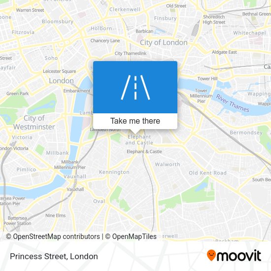Princess Street map