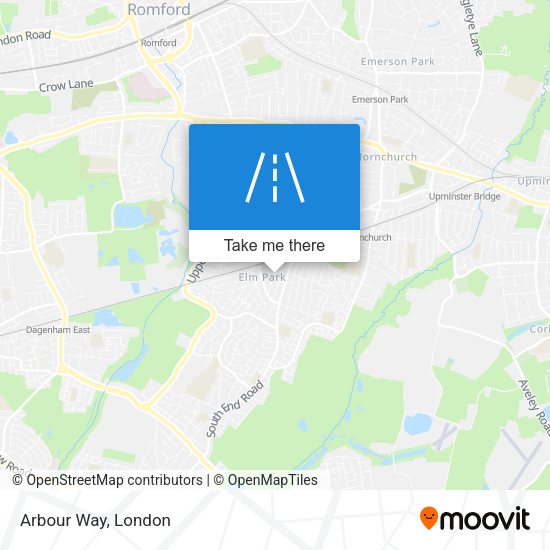 Arbour Way map