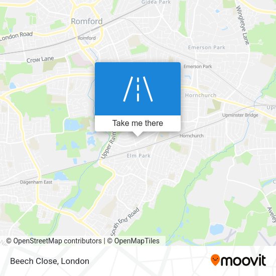 Beech Close map