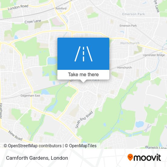 Carnforth Gardens map
