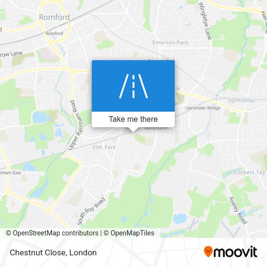 Chestnut Close map