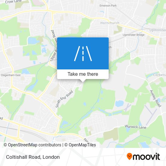 Coltishall Road map