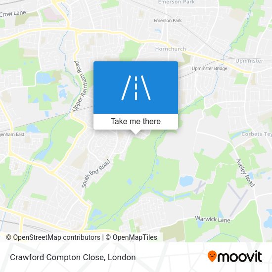 Crawford Compton Close map