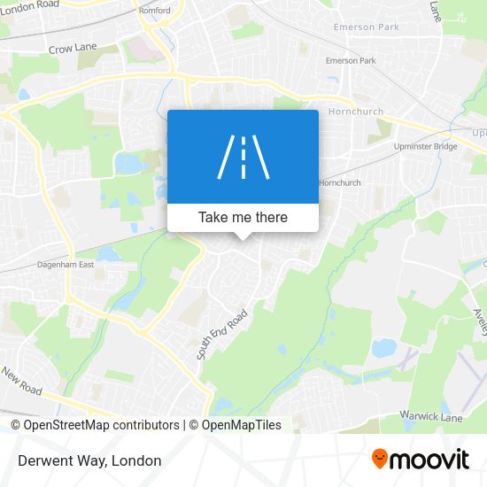 Derwent Way map