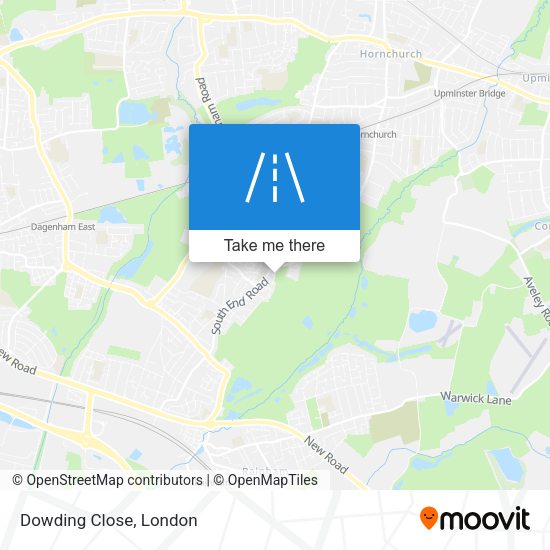 Dowding Close map