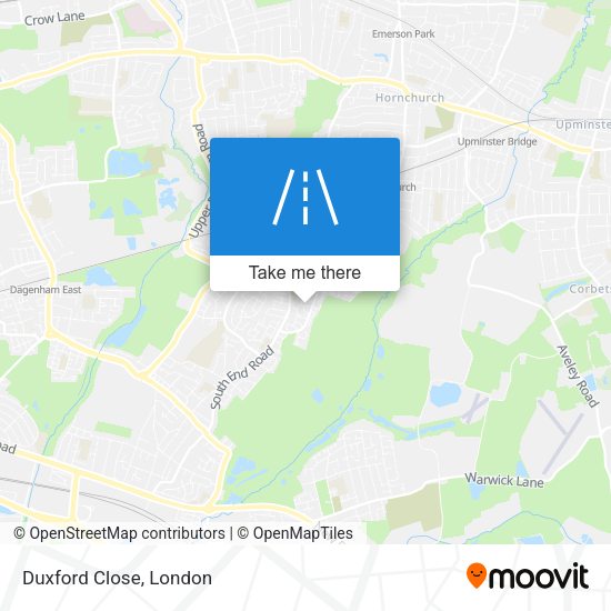 Duxford Close map