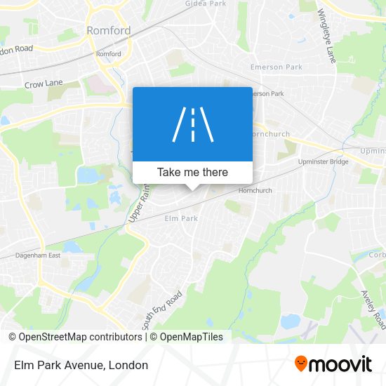 Elm Park Avenue map