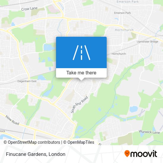 Finucane Gardens map