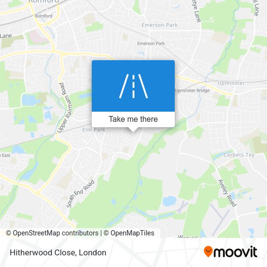 Hitherwood Close map