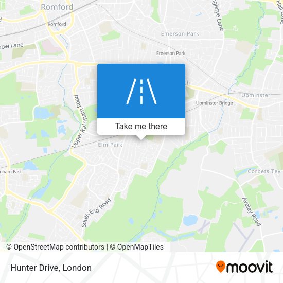 Hunter Drive map