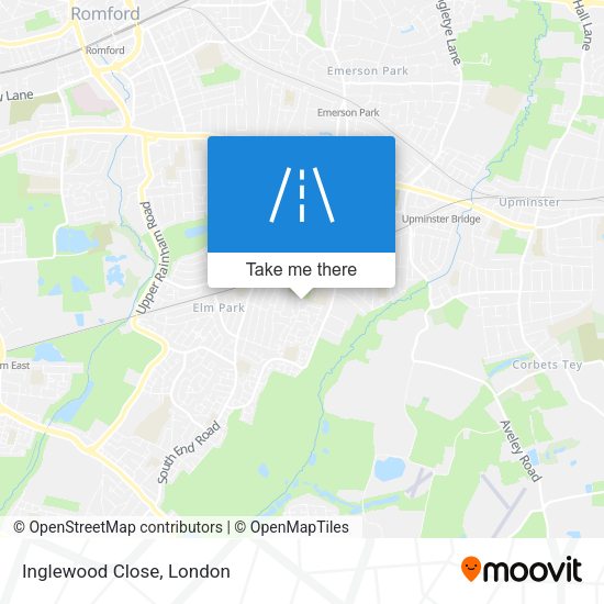 Inglewood Close map