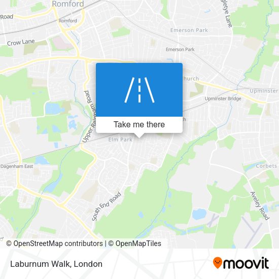 Laburnum Walk map