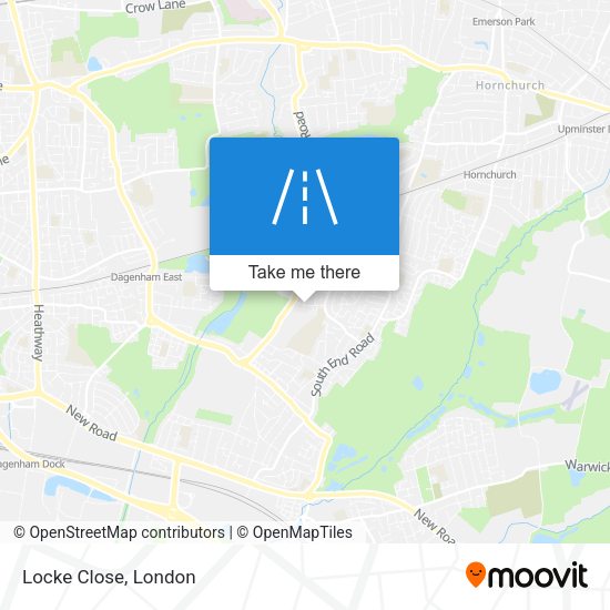 Locke Close map