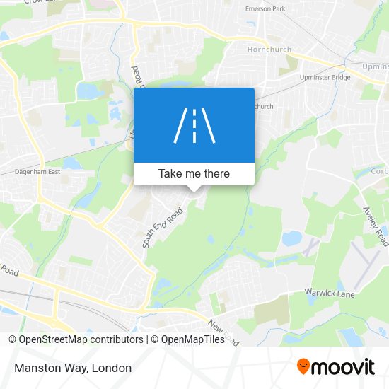 Manston Way map