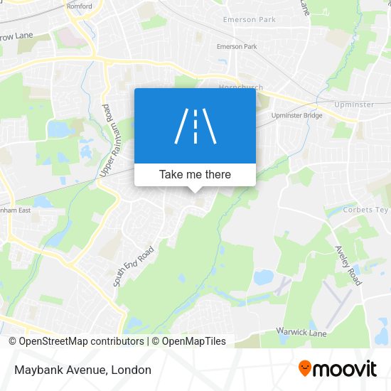 Maybank Avenue map