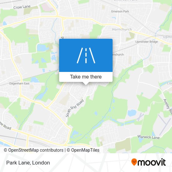 Park Lane map
