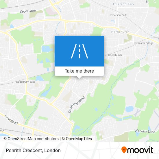 Penrith Crescent map