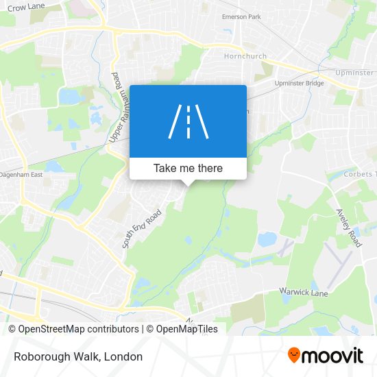 Roborough Walk map