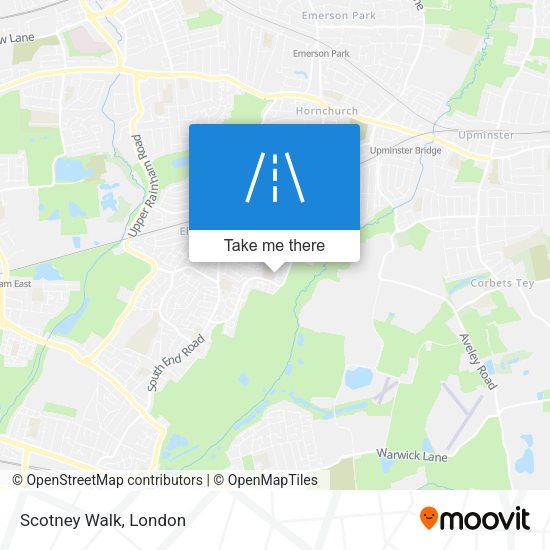 Scotney Walk map