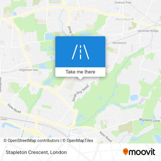 Stapleton Crescent map