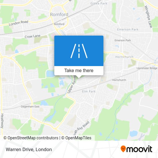 Warren Drive map