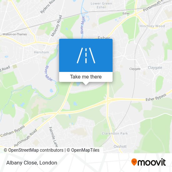 Albany Close map