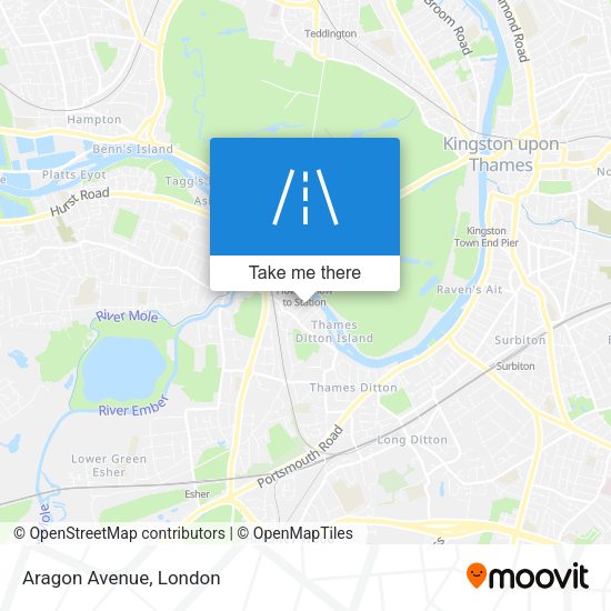 Aragon Avenue map