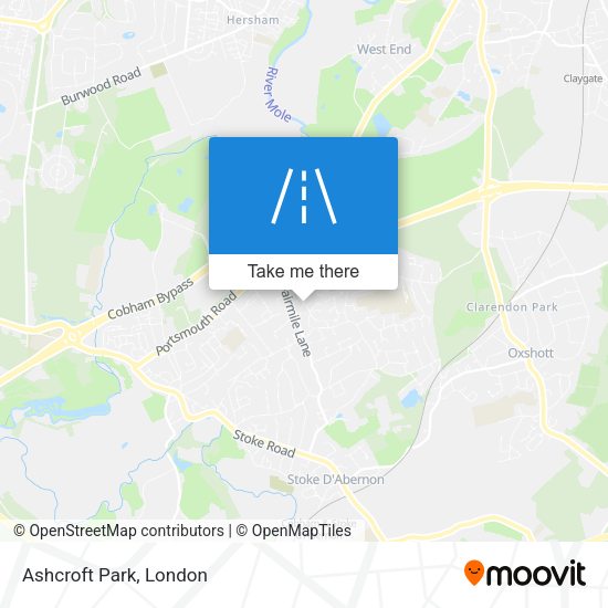 Ashcroft Park map