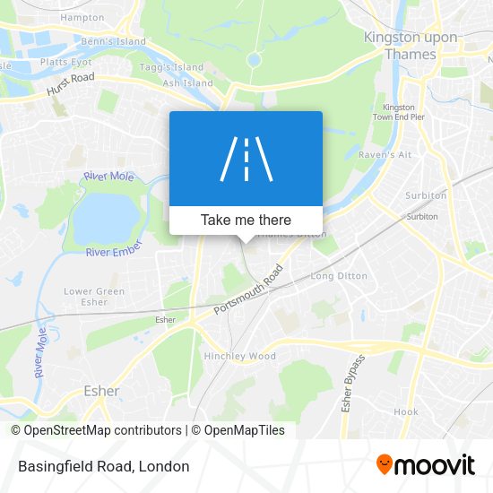 Basingfield Road map