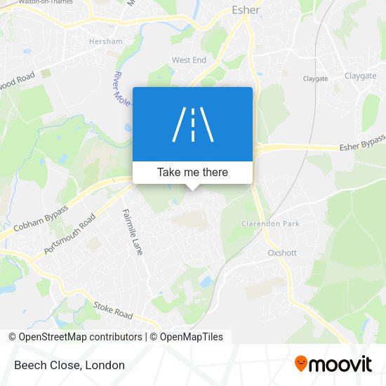 Beech Close map