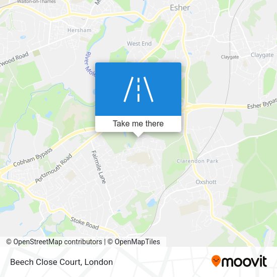 Beech Close Court map