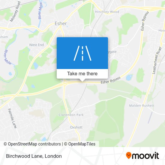 Birchwood Lane map