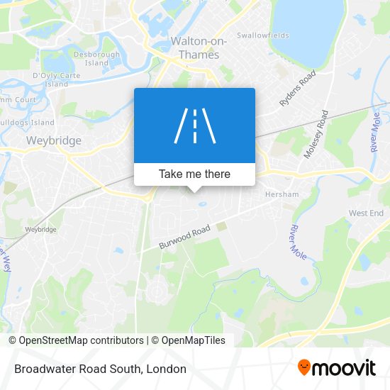 Broadwater Road South map