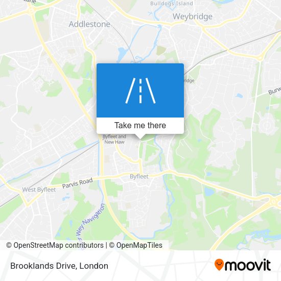 Brooklands Drive map