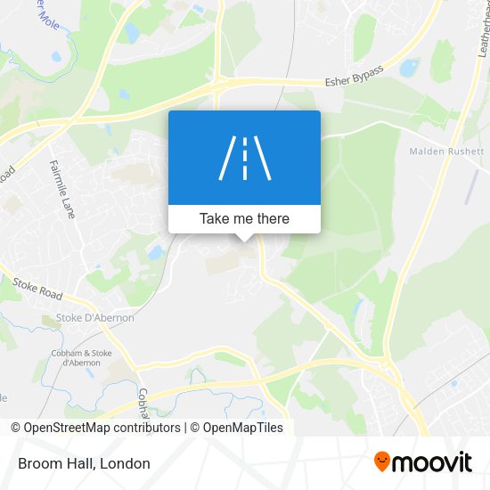 Broom Hall map
