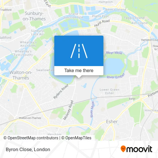 Byron Close map