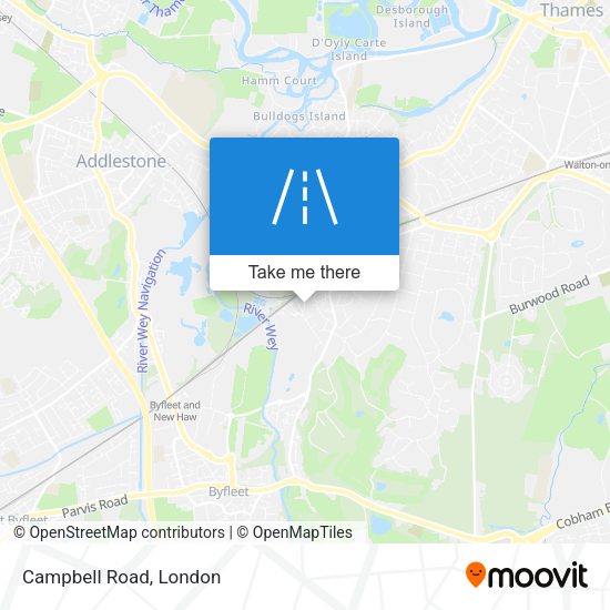 Campbell Road map