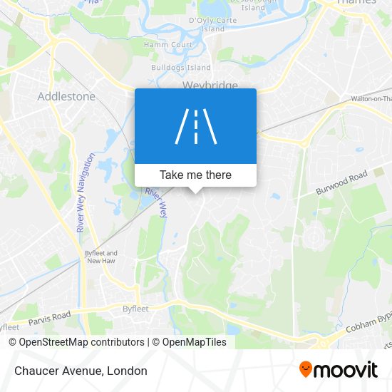Chaucer Avenue map