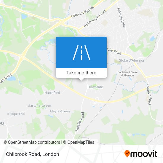 Chilbrook Road map