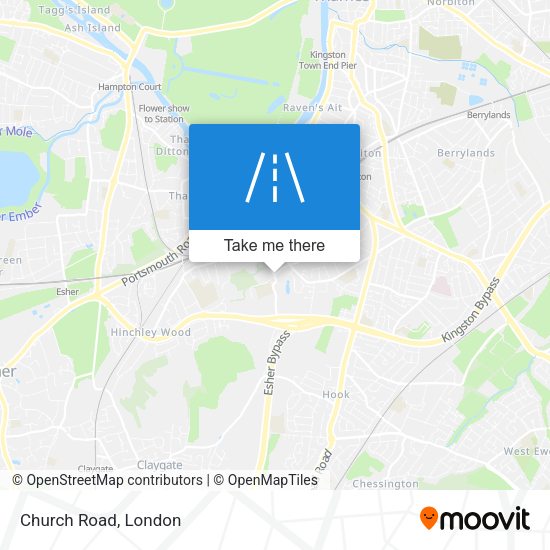 Church Road map