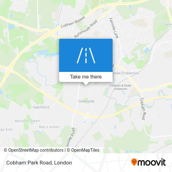 Cobham Park Road map