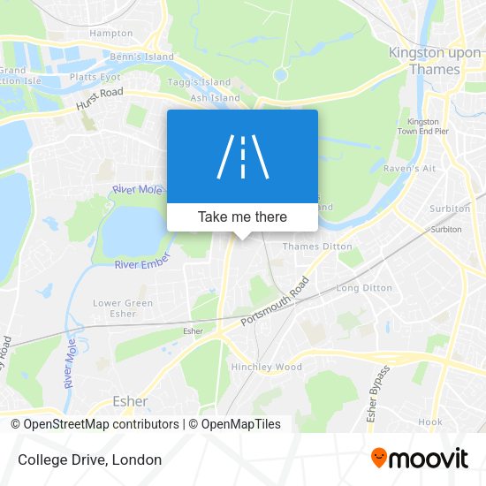 College Drive map
