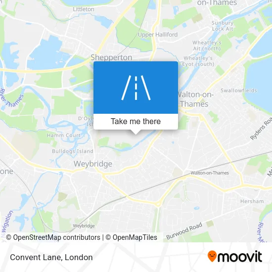 Convent Lane map