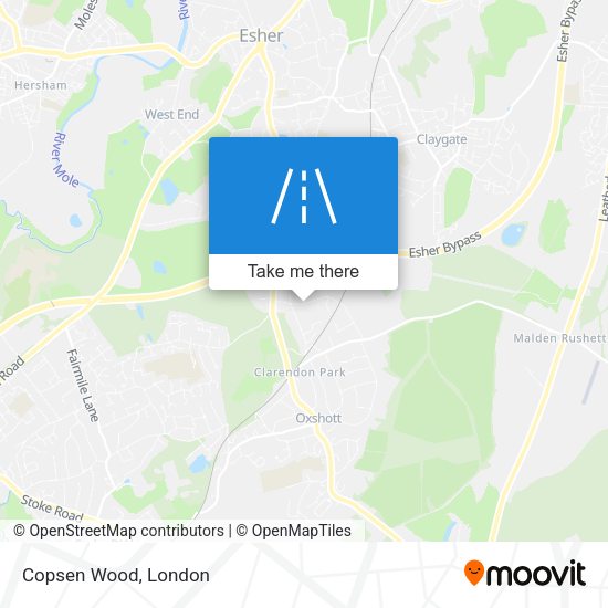 Copsen Wood map