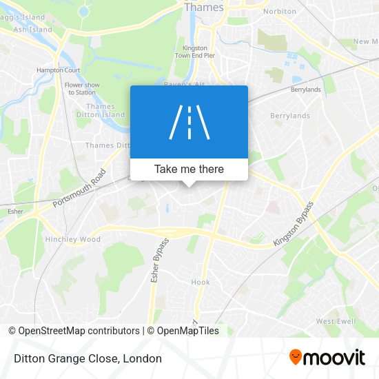 Ditton Grange Close map
