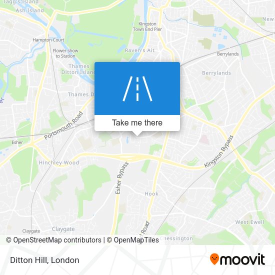 Ditton Hill map