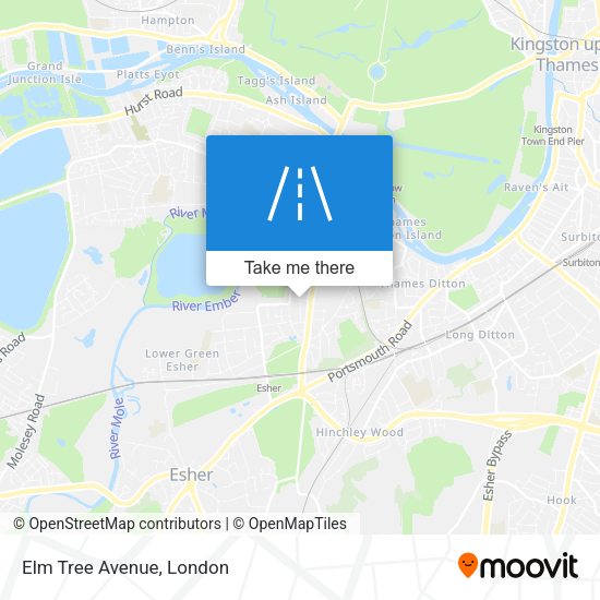 Elm Tree Avenue map
