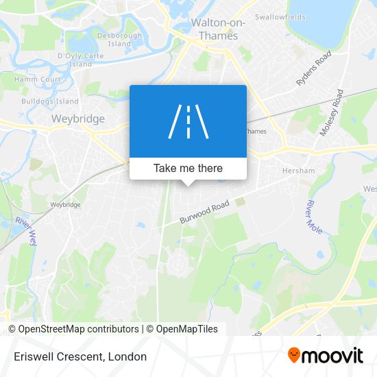 Eriswell Crescent map