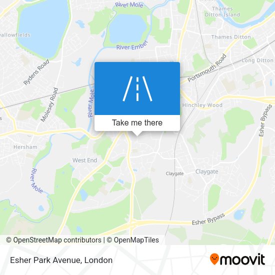 Esher Park Avenue map