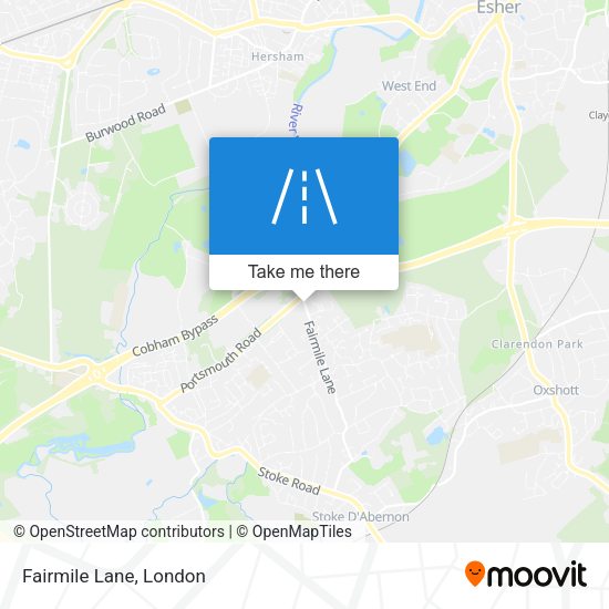 Fairmile Lane map